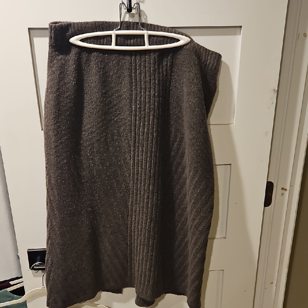 Simply Vera Vera Wang Textured Brown Pencil Skirt